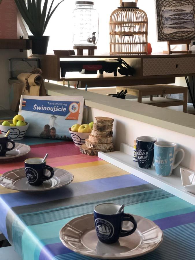 Boho Apartement Am Hafen,Mit Fahrradern Świnoujście Exterior foto